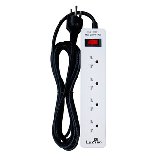 🔥ยอดนิยม!! LUZINO รางปลั๊กไฟ 4 ช่อง 1 สวิตซ์ รุ่น TD-915 สายไฟยาว 5 เมตร สีขาว Extension Cords &amp; Power Strips