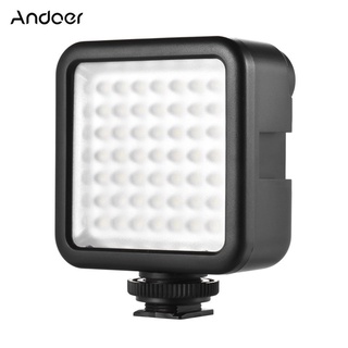 Andoer W49 MINI LED Light ไฟ LED สำหรับติดกล้อง