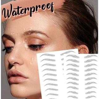 eyebrow tattoo sticker waterproof 4D สติกเกอร์คิ้วกันน้ำ 4มิติ