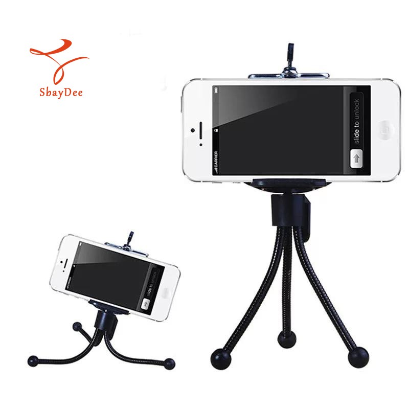 Mini Mobile Phone Three Tripod Desktop Three Tripod Hose Spring Small Tripod Metal Small Hose Three 