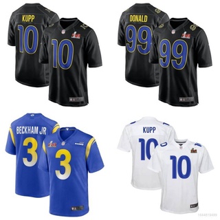 เสื้อกีฬาแขนสั้น ลายทีมชาติฟุตบอล LVI NFL Los Angeles Rams 22 Super Bowl ทรงหลวม ของขวัญวันเกิด