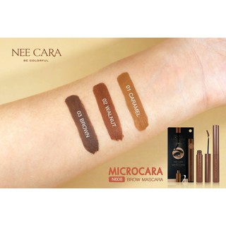 Nee Cara Microcara Brow Mascara #N608 มาสคาร่าคิ้ว นีคารา