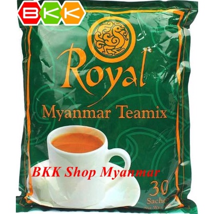 ชาพม่า Royal Myanmar tea mix ชานมพม่า 3in1 (แพ็ค 30 ซอง) Halal Food