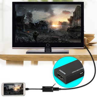🌴HST🌴อะแดปเตอร์สายเคเบิ้ล Display Port Micro USB To HDMI 12ซม.