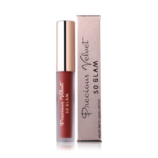 So Glam Precious Velvet Velvet Matte Liquid Lipstick 11 Semi Sweet ลิปแมทกำมะหยี่