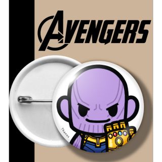 เข็มกลัด การ์ตูน อเวนเจอร์ส อินฟินิตี้วอร์ส BADGE AVENGERS INFINITY WARS AVENGER 3 THANOS ทานอส