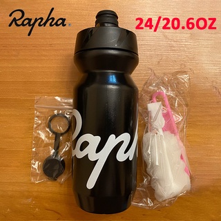 Rapha ขวดน้ําจักรยาน ไร้ BPA บีบได้ 610 710 มล. สีดํา พร้อมฝาครอบกันฝุ่น สําหรับตั้งแคมป์ เดินป่า