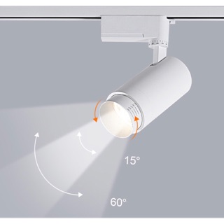 โคมไฟเข้าราง โคมไฟแทรคไลท์ โคมไฟส่องสินค้า ปรับมุมองศาแสงได้ LED 5W 10W 20W 30W