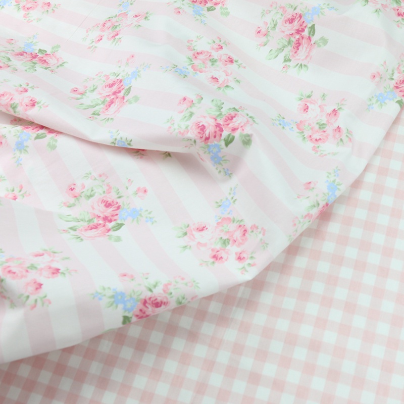 100×235 ซม. กว้างผ้าฝ้ายแท้สีชมพู Rose การพิมพ์ทอผ้า DIY Handmade สิ่งทอที่บ้านผ้าปูที่นอนวัสดุ ราคา ถูกที่สุด ดีลบีเคเค แกลเลอรีภาพที่ 2