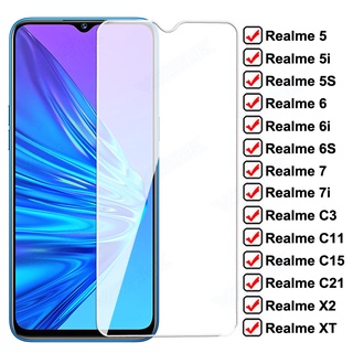 ฟิล์มกระจกนิรภัยกันรอยหน้าจอ สําหรับ Realme 5 6 Pro 7 Asia 5i 6i 7i Realme C3 C3i C11 C15 C21 X2 XT