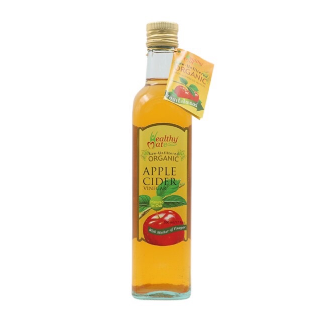 Happy mate Apple cider vinegar 500 ml แฮปปี้เมทสายชูแอปเปิ้ล 500มล.