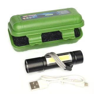 ไฟฉายแรงสูง ไฟฉายซูมได้ USB ไฟฉายแรงสูง ปรับโหมดได้ ไฟแฟลช์-#-5