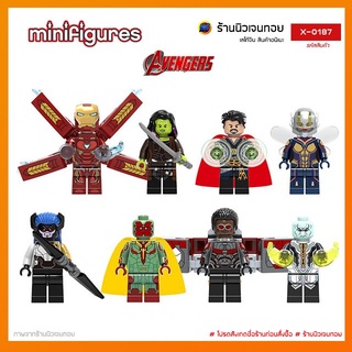 (พร้อมส่งในไทย) มินิฟิกเกอร์ POGO XINH 0187 ชุด Avenger (ไม่มีกล่อง)