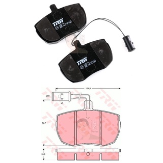 GDB789 ผ้าเบรค-หน้า(TRW) (เนื้อผ้า COTEC) ROVER DISCOVERY TDI,II