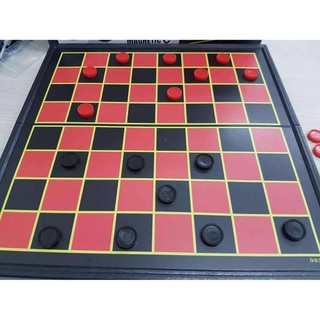 CHECKERS NO:O02 กระดานหมากฮอส แม่เหล็ก ขนาดมาตรฐาน 30x30 ซม.