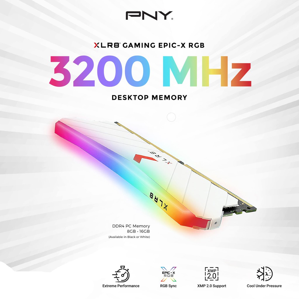 半額品 PNY RGB DDR4 PC4-25600 8GBx2枚組＝16GB W sushitai.com.mx