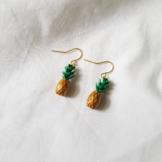 Pineapple earrings ต่างหูสับปะรด น่ารักมาก