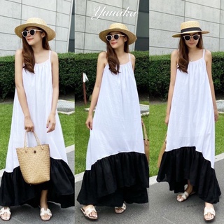 Maxi swipe dress แม็กชื่เดรสสายเดี่ยว พริ้วสวยยยรับลมมากจ้าแม่