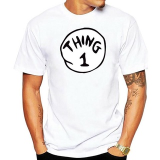 เสื้อยืดคอกลม พิมพ์ลาย Thing 1 Thing-2 ฮาโลวีน แนวเรโทร 2022S-5XL