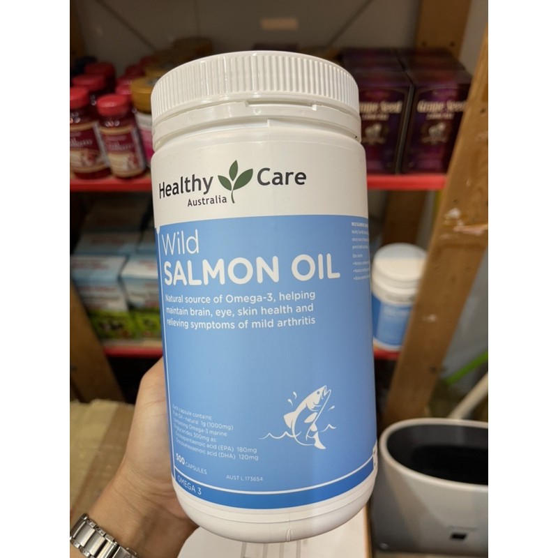 Healthy Care Wild Salmon Oil 500แคปซูล