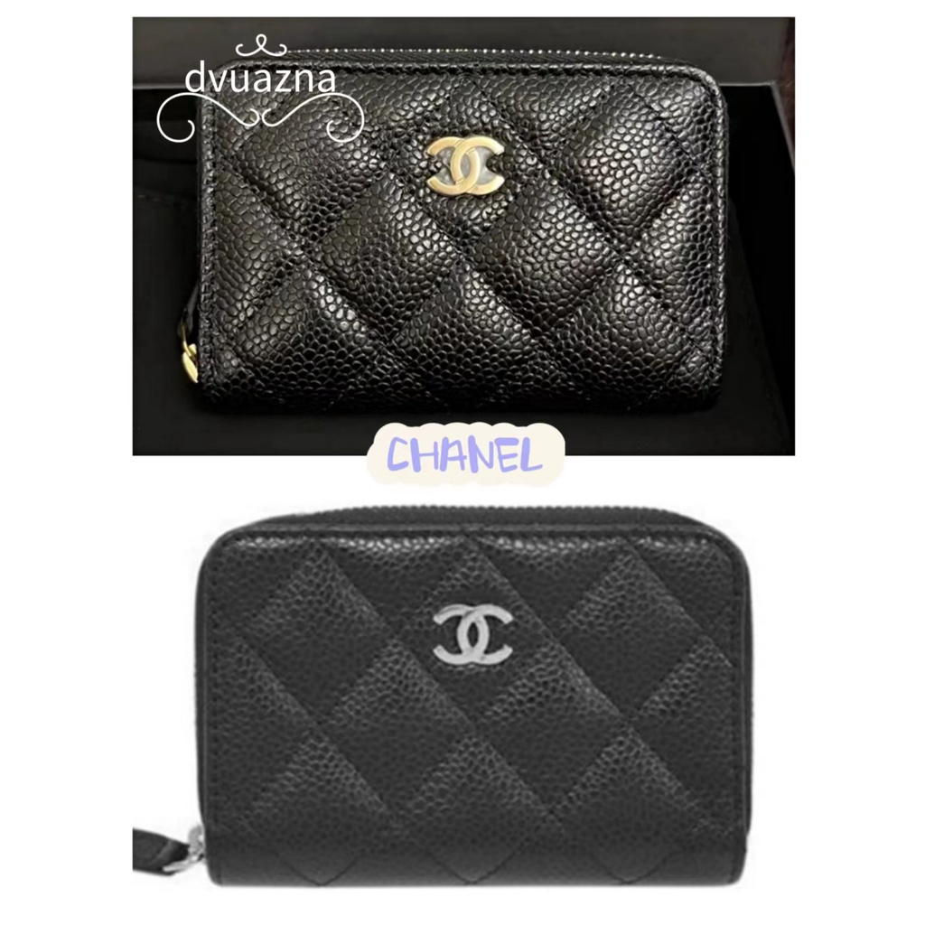 แบรนด์ใหม่ 100% ของแท้ CHANEL กระเป๋าใส่การ์ด