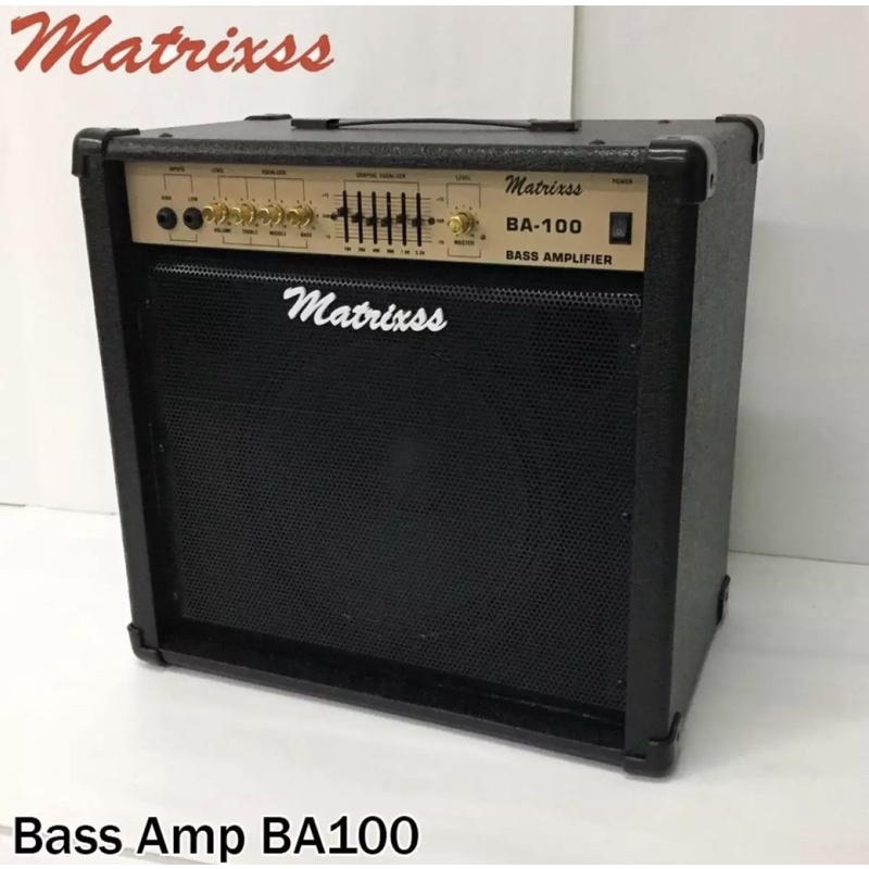 แอมป์เบส Matrixss รุ่น BA100 + สายแจ็ค