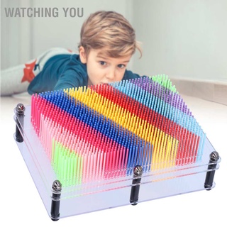 Watching You Pin Art 3D โมเดลพลาสติกมีสีสันของเล่นสําหรับเด็กของขวัญ