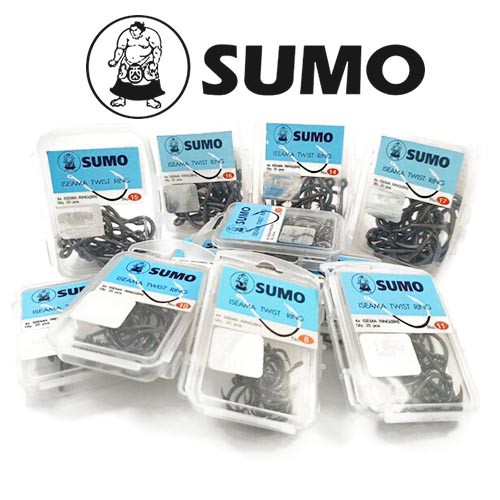 (ใช้โค้ด INCLS22 ลด 50% สูงสุด 100) ตัวเบ็ด SUMO เบ็ดซูโม่ ป้ายฟ้า รุ่น ISEAMA TWIST RING 4X เบอร์ 5-20