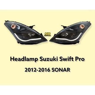 ไฟหน้า suzuki swift 2012 2013 2014 2015 2016 ไฟหน้าแต่ง ซูซูกิสวิฟ โปรเจคเตอร์ headlamp suzuki swift pro sonar 2012-2016