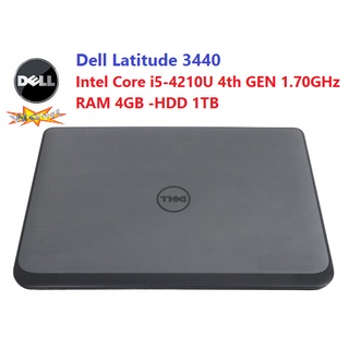 Dell Latitude 3440 Intel Core i5-4210U 4th Gen 1.70GHz -RAM 4GB -HDD 1TB -DVD-RW -Wi-Fi