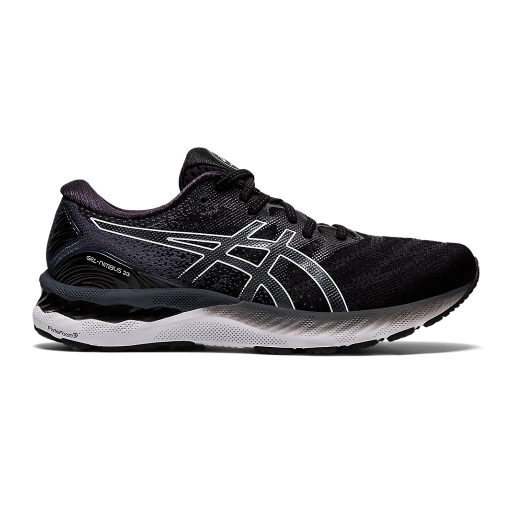 black and white womens asics shoes