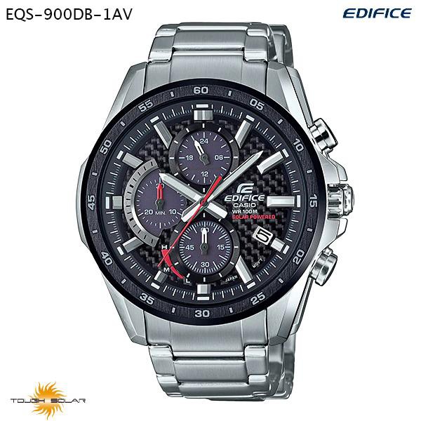 นาฬิกาข้อมือ Casio Edifice Men Solar Chronograph Stainless EQS-900DB