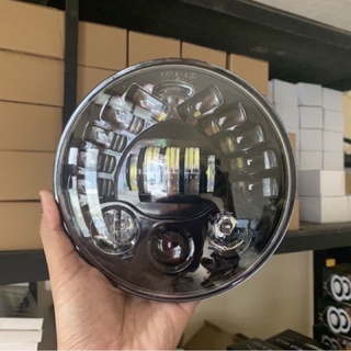 HEADLAMP LAMPU PROJECTOR 7 Inch 19 Led Radiance Ninja Tiger Scorpio Megapro dll