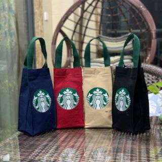 ถุงผ้าสกรีนลาย Starbucks