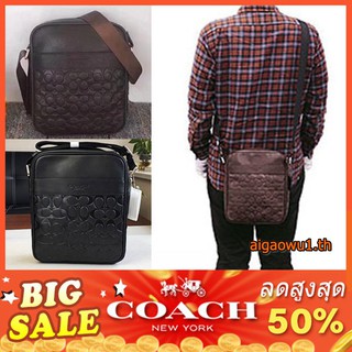 แท้💯%🔥พร้อมส่ง🔥 กระเป๋าเป้สะพายหลังใหม่ COACH เดียวผู้ชายสบายกระเป๋าเฉียงไหล่เดี่ยว71819 ทรวงอก ยังไม่มีคะแนน