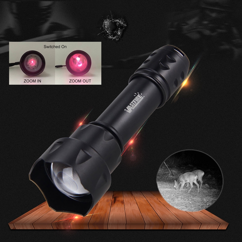 Long Range 850nm IR illuminator Infrared Light Night Vision Zoom Predator Torch