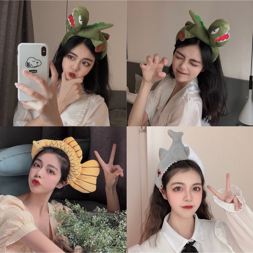 ที่คาดผมกาตูนไดโนเสาร์ น่ารักๆ เครื่องประดับผมแฟชั่นเกาหลี