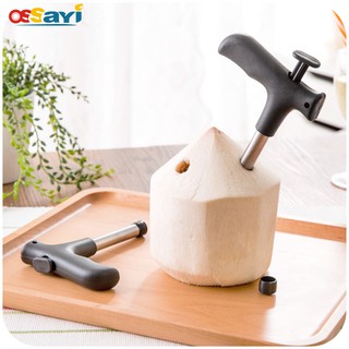 Coconut Opener Tools Set Coco Water Punch Tap Drill Straw Open Hole Cut