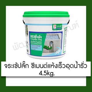 จระเข้ ปลั๊กซีเมนต์ แห้งเร็ว อุดรอยรั่ว อุดน้ำรั่ว 4.5 กก. ปรับปรุง บ้าน