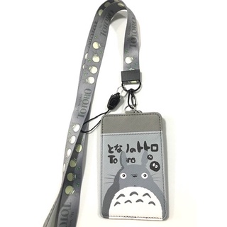 TOTORO GG สายคล้องคอ สายคล้องบัตร ที่ใส่บัตร ซองใส่บัตร ที่ใส่บัตร พร้อมสายคล้องคอ ลาย TOTORO GG งานดี สวยงาม       PMYL