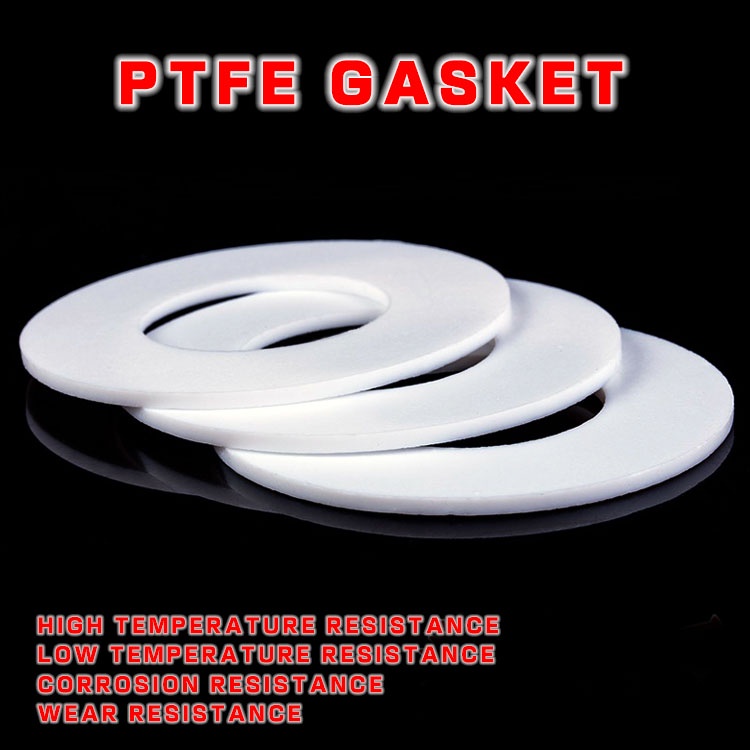 ปะเก็น PTFE ปะเก็นแบนเทฟลอน เส้นผ่านศูนย์กลางภายใน 6-325 มม. ปะเก็นหน้าแปลน ปะเก็นโอริง อุณหภูมิสูง