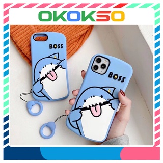 เคสโทรศัพท์ OPPO A52/A72/A92,  A9 2020/A5 2020/A11, A3S/A12e/C1,  F11, F9/F9pro, R17, Reno5, Reno5pro เปลือกป้องกันฉลามน่ารักใหม่
