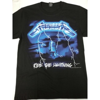 [S-5XL]Nbf3f23r97r เสื้อยืด ผ้าฝ้าย พิมพ์ลาย Metallica 1 Band ER66WR15292 SD23WQ15480