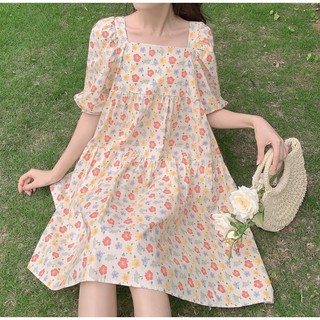 Instock〰️ mini floral dress เดรสลายดอกไม้สดใสมากกกกก~