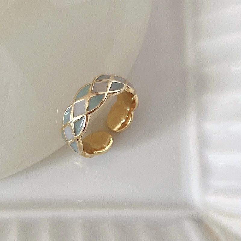 แหวนแฟชั่น เครื่องประดับ โลหะผสม พลอยเทียม โอปอล มุก ผีเสื้อ แหวนนิ้ว สําหรับผู้หญิง - รูปที่ 3