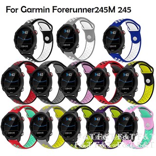 อำพรางซิลิโคนอ่อนนุ่มนาฬิกาวงสาย Garmin Forerunner 245 245M Strap Garmin forerunner 645 , Garmin Venu Sq Strap Silicone Band