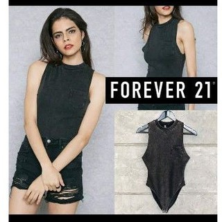 บอดี้สูทforever21 sizeM สียีนส์วินเทจ