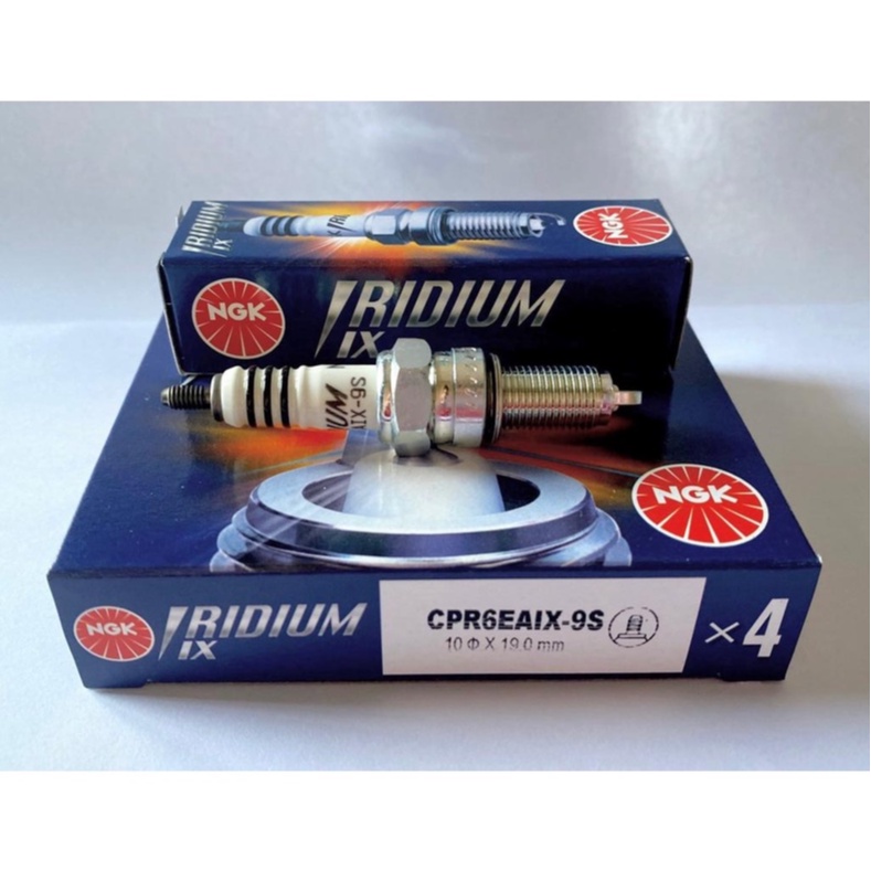 หัวเทียน NGK Iridium IX ดั้งเดิม (CPR6EAIX-9S) ใบมีด Revo Supra X 125 ETC.