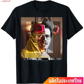 sgdfgh452 การส่งเสริม  จบไม่สวย ละครอเมริกัน  นักพิษวิทยา Breaking Bad Heisenberg Walter White Split Head Poster T-Shirt