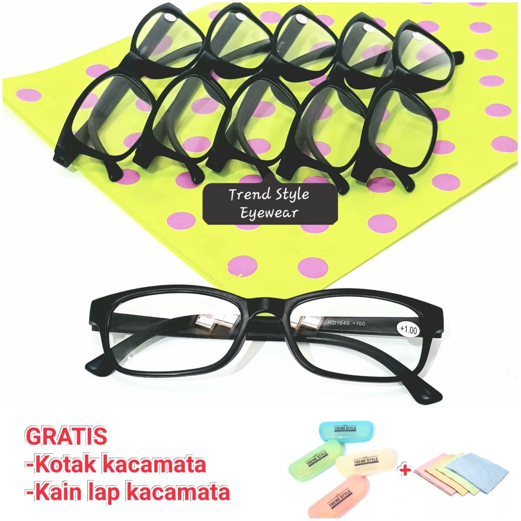 Plus แว่นสายตาสั้นสําหรับผู้ชายและผู้หญิง - FREE BOX & LAP - BM